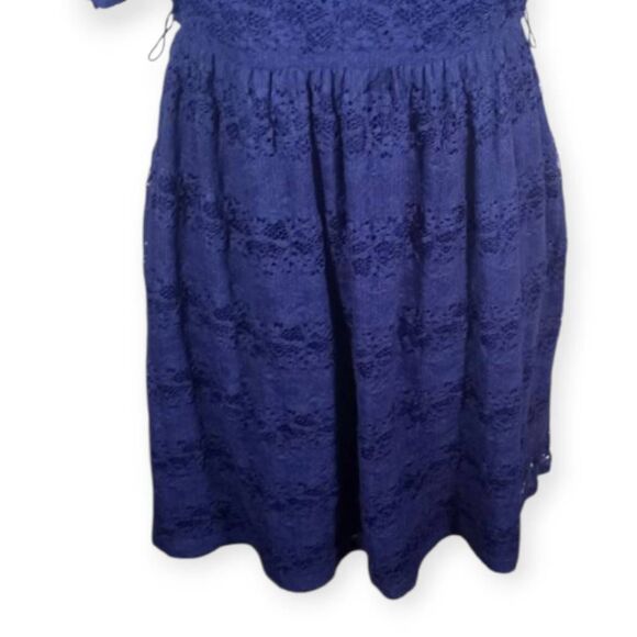 BY & BY COBALT BLUE LACE DRESS SZ.M EUC. - Picture 3 of 7